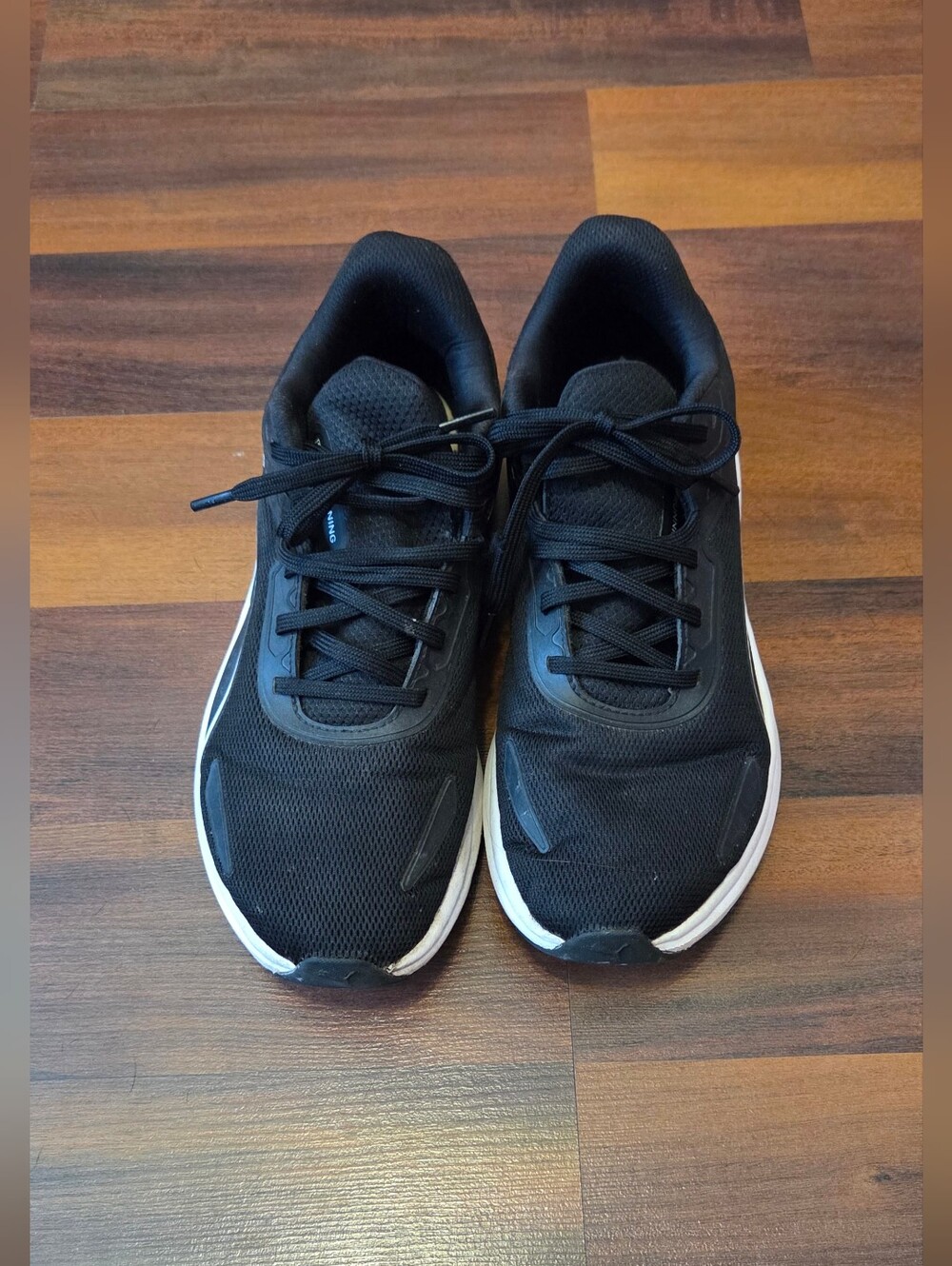 Men's Black Athletic Running Fit+ Shoes - Classic Lightweight Trainer SIZE 9